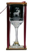 Aries Astrological Sign Stemmed Wine Glass with Charm and Presentation Packaging