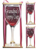 Grandpa's Sippy Cup Stemmed Wine Glass with Charm and Presentation Packaging