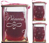 Princess Stemless Wine Glass and Presentation Packaging