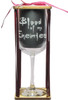 Blood of My Enemies 18.5oz Stemmed Wine Glass with Charm and Presentation Packaging