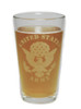 United States Army Emblem 16oz. Heavy Duty Laser Engraved Pint Glass / Beer Glass