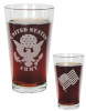United States Army with American Flag and This We'll Defend 16oz. Engraved Pint Glass / Beer Glass
