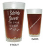 I Solemnly Swear That I Am Up To No Good Engraved on Both Sides AND Bottoms 15oz. Beer Mug with Handle and 16oz. Pint Gift Set