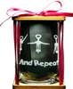 WINE AEROBICS 360 Degree Engraved Stemless Wine Glass