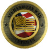 Afghanistan War Veteran Plaque with American Flag