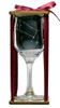 Gemini Astrological Sign Stemmed Wine Glass with Charm and Presentation Packaging
