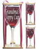 Grandma's Sippy Cup Stemmed Wine Glass with Charm and Presentation Packaging