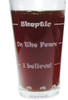 Bigfoot Sasquatch "Drink 'Till You Believe"  Set of Two 16oz. Pint Glasses / Beer Glasses