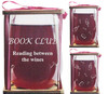 BOOK CLUB Reading Between The Wines Stemless Wine Glass and Presentation Packaging