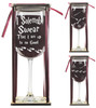 I Solemnly Swear That I Am Up To No Good 18.5 oz. Stemmed Wine Glass with Charm and Presentation Packaging