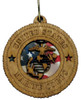 Marine Corps Ornament with American Flag