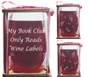 BOOK CLUB My Book Club Only Reads Wine Labels Stemless Wine Glass and Presentation Packaging