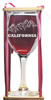 California Mountains Stemmed Wine Glass with Charm and Presentation Packaging
