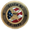513th Military Intelligence Brigade Plaque with American Flag