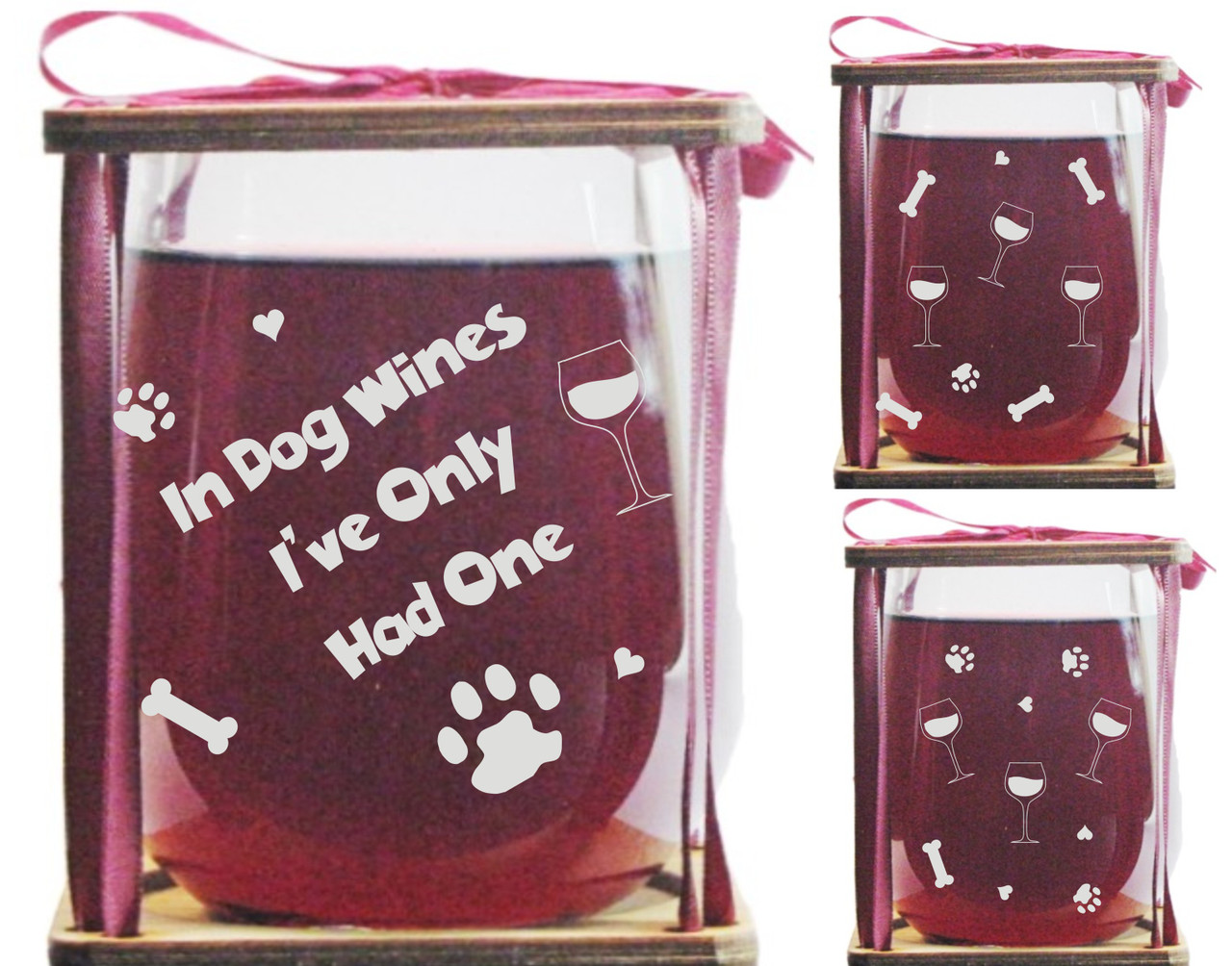 In Dog Wines I've Only Had One Stemless Wine Glass and Presentation Packaging