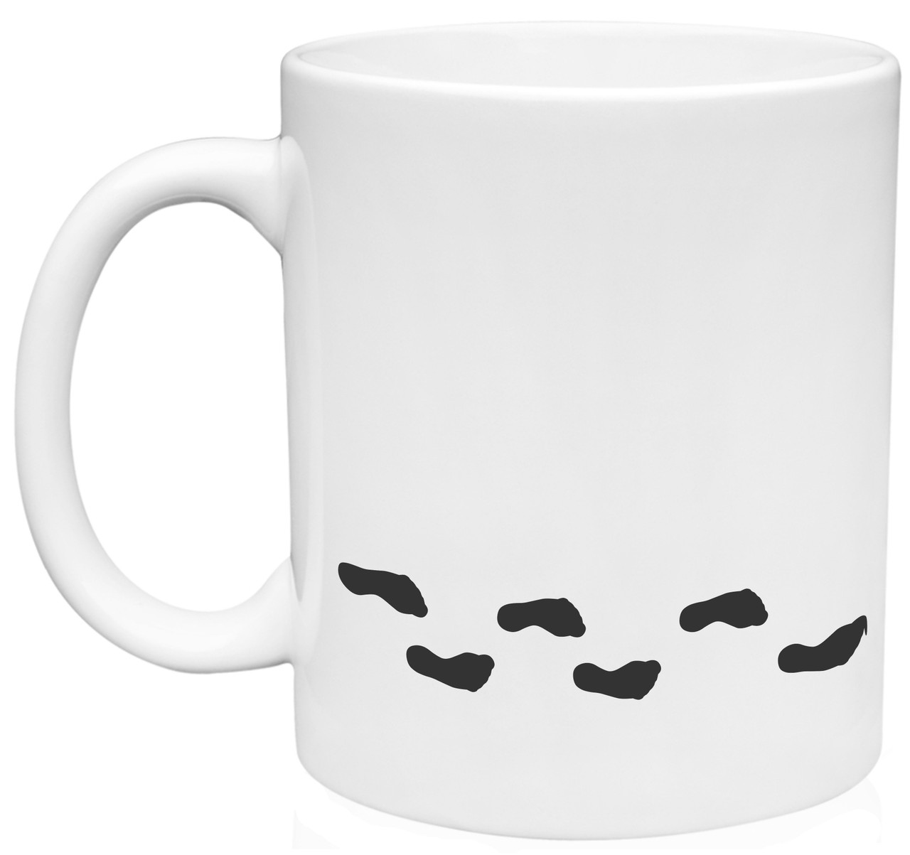 Back of Bigfoot  Doesn't Believe in you either 11oz coffee mug