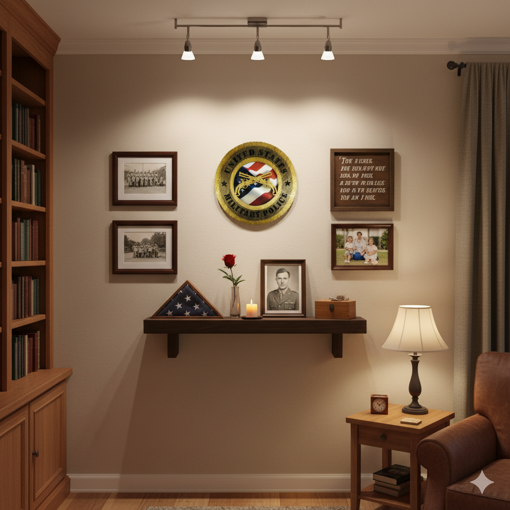 United States Military Police 12" Wooden Plaque