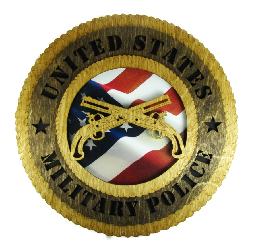 United States Military Police 12" Wooden Plaque