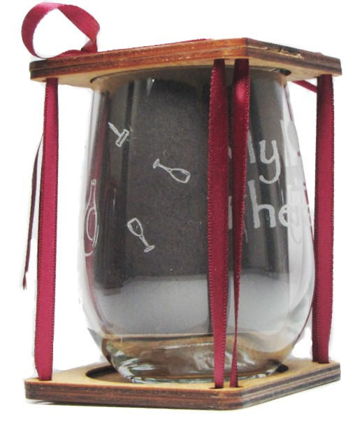 My Therapy 360 Degree Engraved Stemless Wine Glass