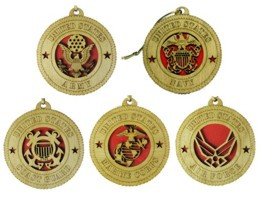 5 Branch Military Ornaments