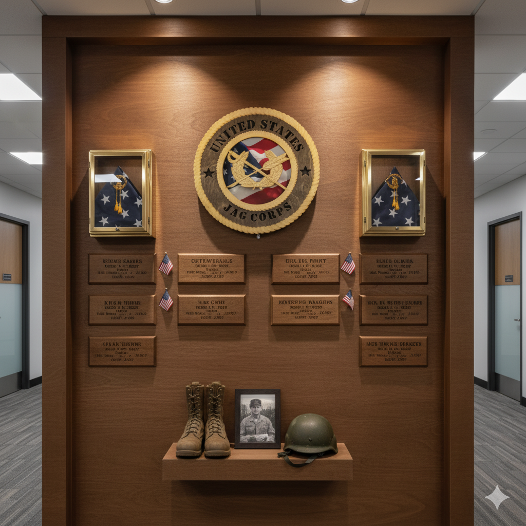 JAG Corps 12" Wooden Plaque