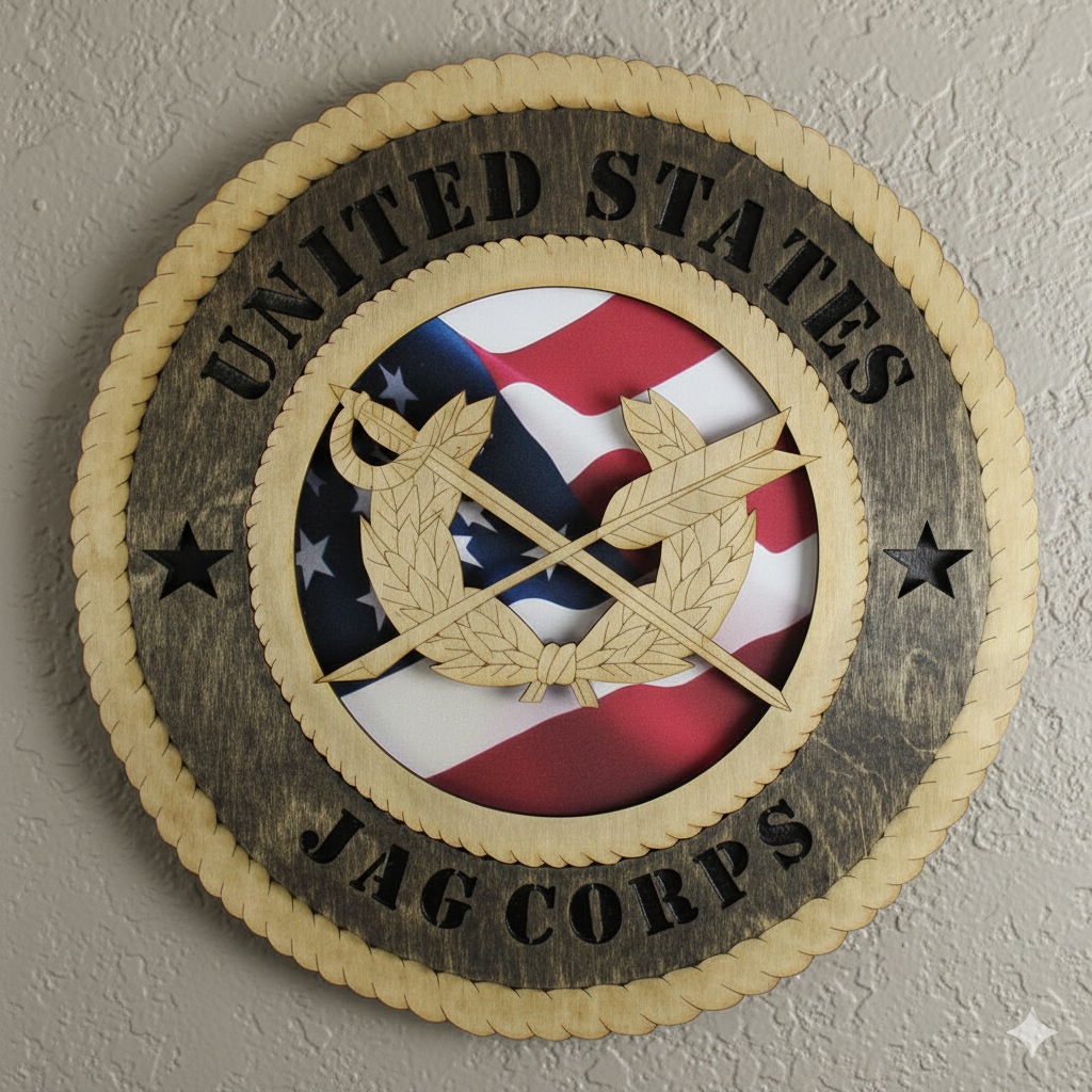 JAG Corps 12" Wooden Plaque