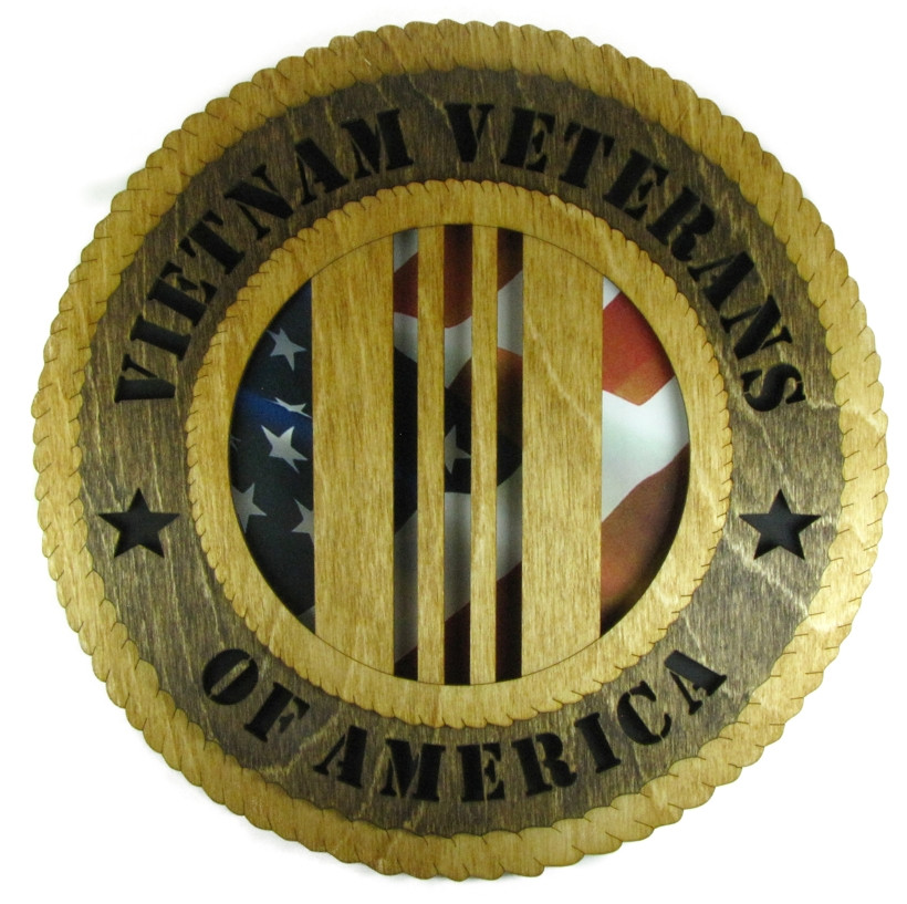 Vietnam Veterans of America (VVA) 12" Wooden Plaque