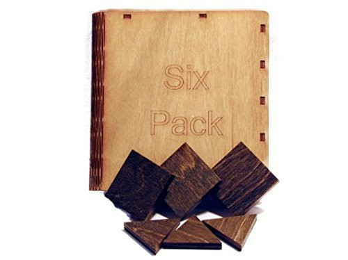 Six Pack Wooden Bookshelf Hinged Puzzle