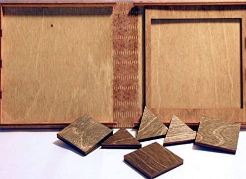 Six Pack Wooden Bookshelf Hinged Puzzle
