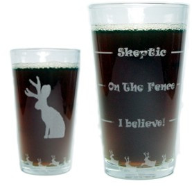 Jackalope "Drink 'Till You Believe" Gift Set with 15oz. Mug and 16oz. Pint Glass / Beer Glass