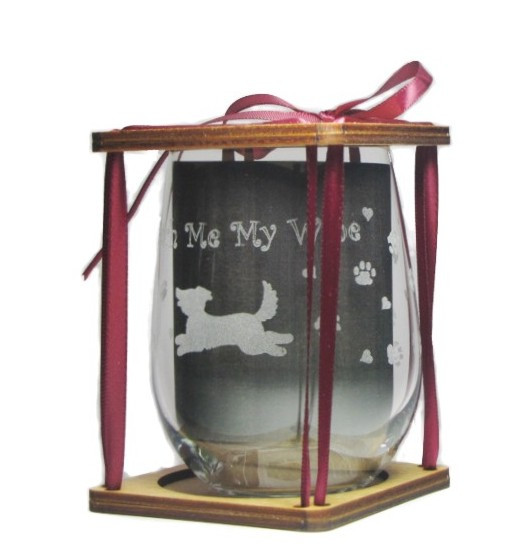 Fetch Me My Wine 360 Degree Engraved Stemless Wine Glass