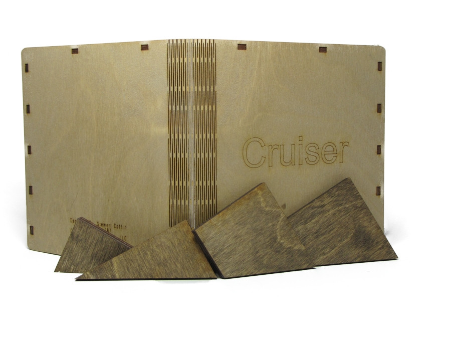 Cruiser Wooden Bookshelf Hinged Puzzle