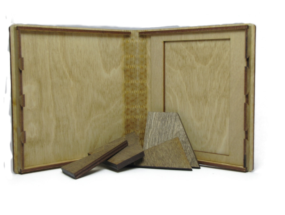 Cruiser Wooden Bookshelf Hinged Puzzle