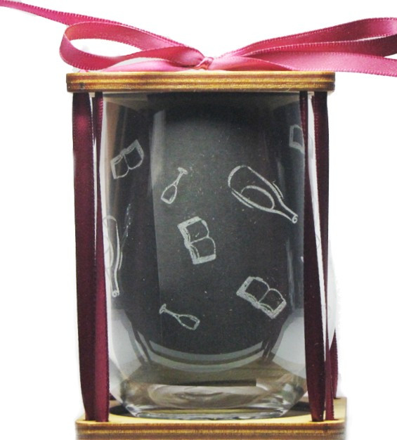 I Read and I Know Things 360 Degree Engraved Stemless Wine Glass