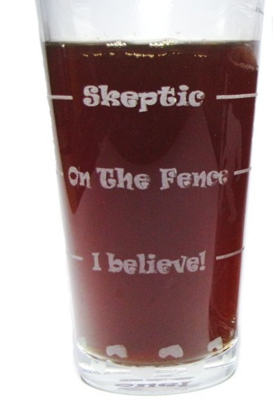 Bigfoot Sasquatch "Drink 'Till You Believe" 16oz. Laser Engraved Pint Glass / Beer Glass