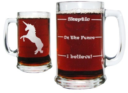 Unicorn Beer Mug and Shot Glass Boilermaker Gift Set - 15oz Engraved Beer Mug with 1 oz Shot Glass-Permanently Etched - Fun & Unique Gift!