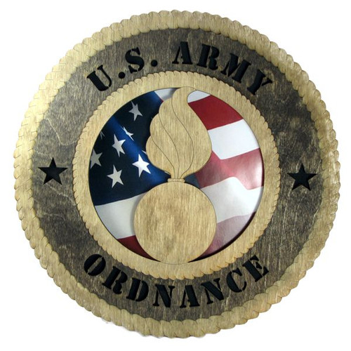 Ordnance Plaque with American Flag