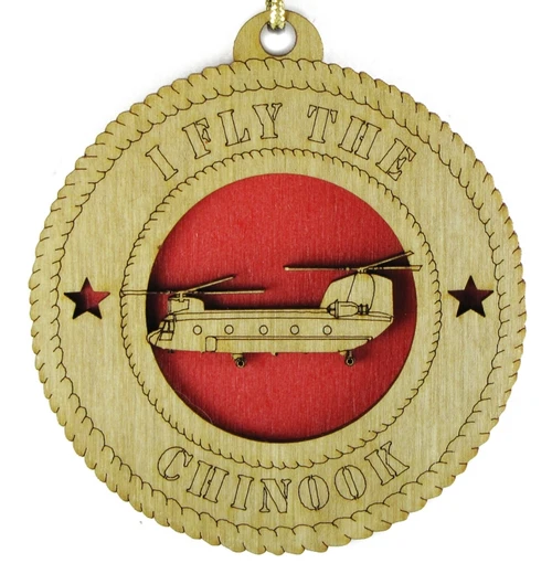 Chinook Helicopter Ornament