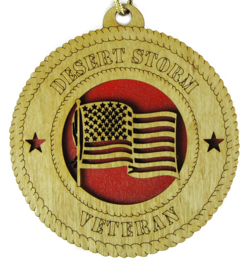 Desert Storm Veteran Ornament