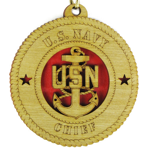 Navy  Chief Ornament