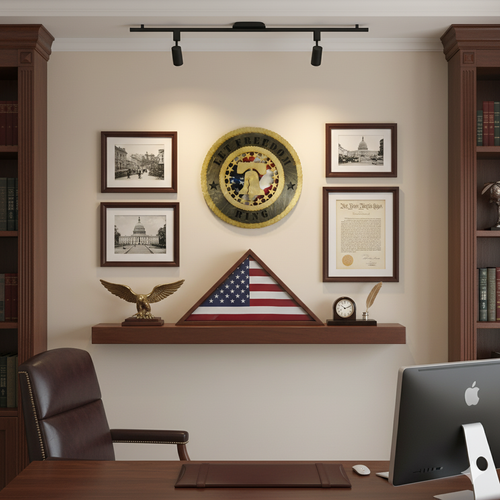 "Let Freedom Ring" 12" Wooden Plaque