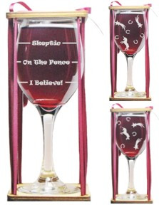 Unicorn Drink 'Till You Believe Stemmed Wine Glass with Charm and Presentation Packaging