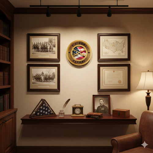 U.S. Army Cavalry 12" Wooden Plaque