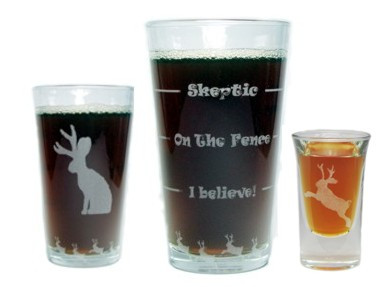 Jackalope "Drink 'Till You Believe" 16oz. Pint and 1oz Shot "Boilermaker" Gift Set