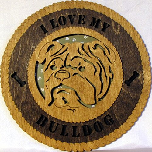 Bulldog Personalized Wall Hanging - Laser Engraved