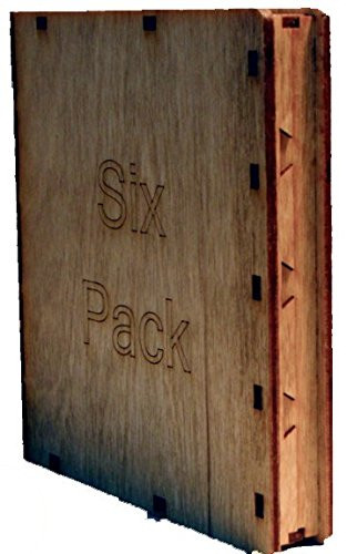 Six Pack Wooden Bookshelf Hinged Puzzle