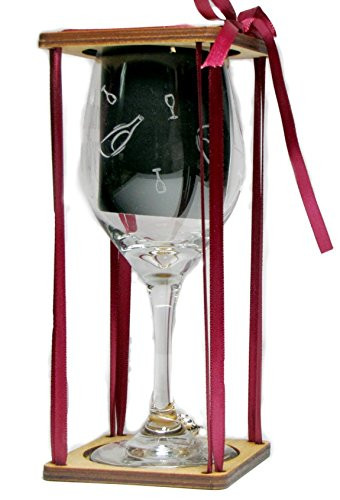 Daddy's Sippy Cup Stemmed Wine Glass with Charm and Presentation Packaging