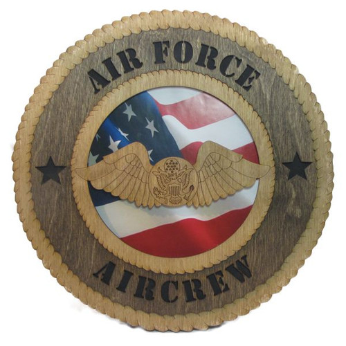 Aircrew Plaque with American Flag