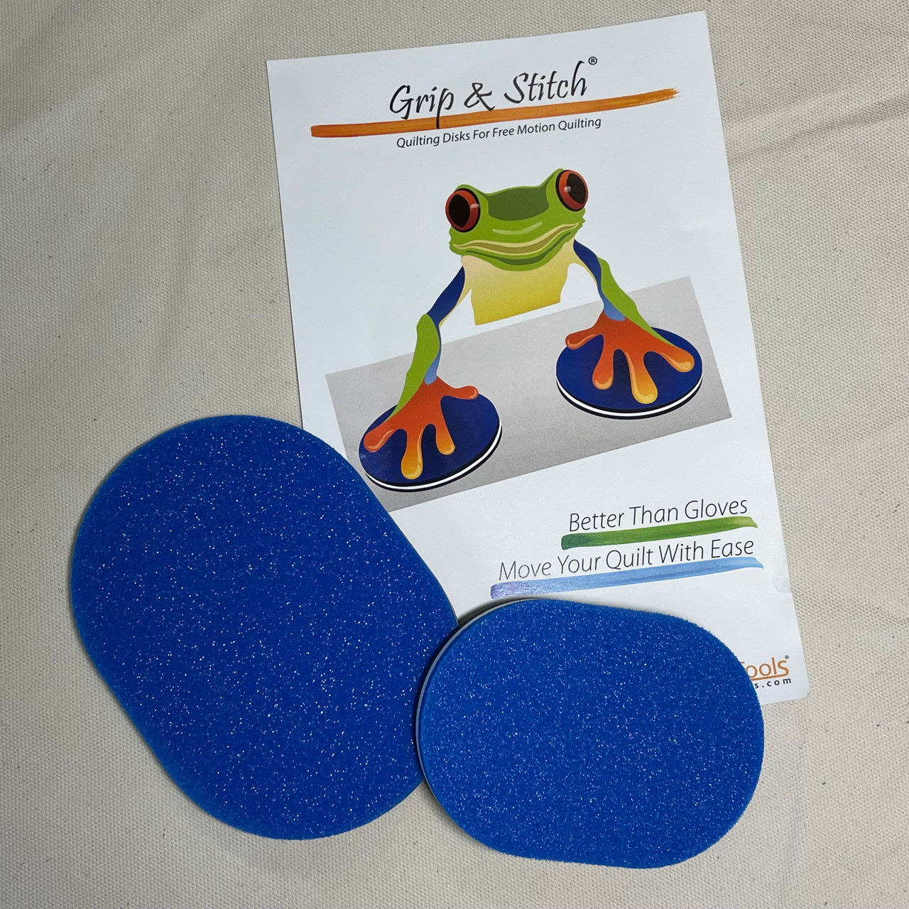 Grip & Stitch™ free motion quilting disks