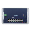 16 x GbE PoE + 2 x SFP L2 Managed Industrial PoE Switch